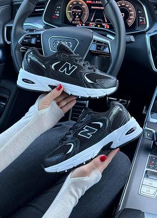 🌺жіночі кросівки new balance 530 black base white premium