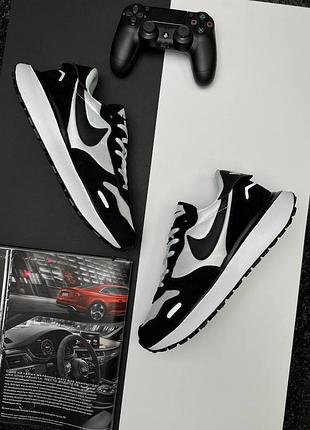 💎мужские кроссовки nike phoenix waffle black white