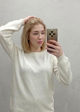 Белая кофта m-l
