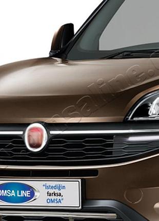 Накладка на решетку радиатора fiat doblo 2014- 2шт