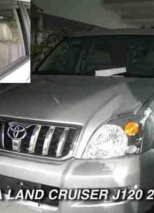 Дефлекторы окон ветровики toyota prado 120 4d 03-09 вставные 4шт heko тойота прадо 120