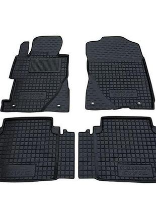 Автомобильные коврики в салон на honda civic sd 06-12 4шт черные avto-gumm хонда цивик