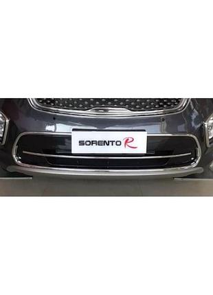 Kia sorento хром накладки на решетку радиатора kia киа sorento um 2015+ тип b