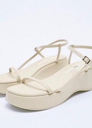 Классные молочные удобные минималистичные сандалии на платформе zara
🌞🌞🌞🌞🌞🌞🌞🌞🌞🌞🌞