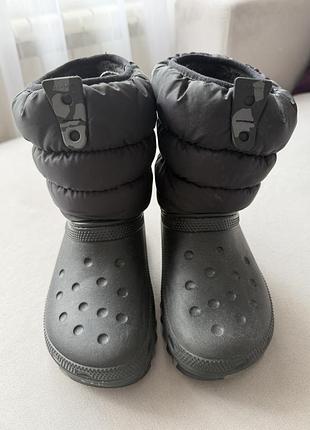 Теплі чоботи crocs 3