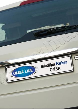 Накладка над номером ford fiesta 3d/5d 2002-2008 на багажник автомобільні декоративні накладки