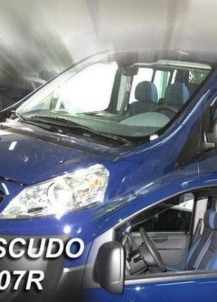 Дефлекторы окон ветровики fiat scudo 4d 07- вставные 2шт heko фиат скудо