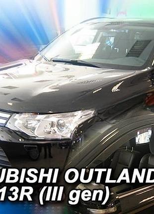Дефлекторы окон ветровики mitsubishi outlander 5d 12-21 вставные 4шт heko митсубиси аутлендер