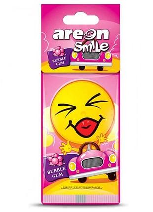 Освежитель воздуха areon сухой листок smile dry bubble gum