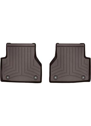 Автомобільні килимки поліки в салон weathertech на audi a6 19- 2-й ряд какао ауди а6