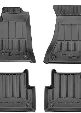Автомобільні килимки поліки в салон frogum 3d для audi a4 5 b9 15- ауді а4 чорні