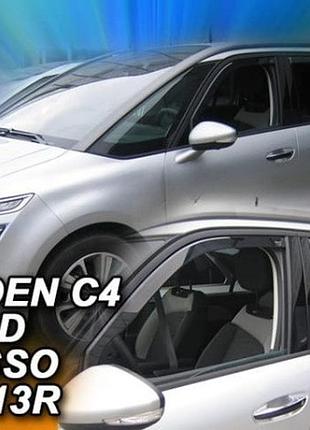 Дефлекторы окон ветровики citroen grand c4 picasso 2 5d 13- вставные 4шт heko ситроен гранд с4 пикассо