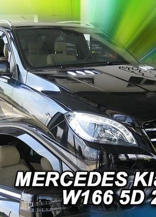 Дефлектори вікон вітровики mercedes m w166 5d 11-15 вставні 4шт heko мерседес м
