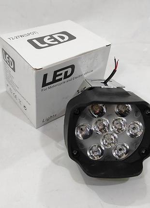 72 27w дальний 92x76x40 lider дополнительная светодиодная противотуманная автофара led фара 12в 24в лидер