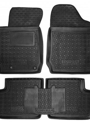 Автомобильные коврики в салон на toyota corolla 01-06 черные avto-gumm тойота королла