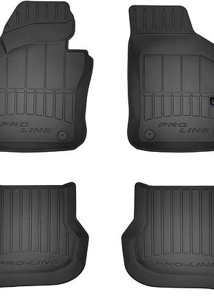 Автомобильные коврики в салон frogum 3d на skoda octavia a5 04-12 шкода октавия черные