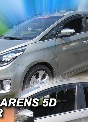 Дефлектори вікон вітровики kia carens 4d 13- вставні 4шт heko кіа каренс