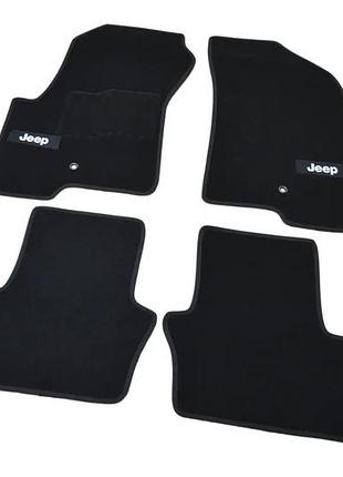 Ворсовые коврики в салон авто avtm на для jeep patriot 07-16 4шт джип патриот черные