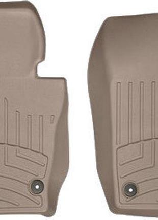 Автомобильные коврики в салон weathertech на volkswagen tiguan 09-17 передние бежевые фольксваген тигуан