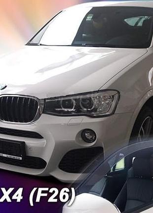 Дефлекторы окон ветровики bmw x4 f26 5d 13- вставные 4шт heko бмв х4