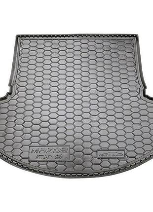 Автомобільний килимок в багажник avto-gumm mazda cx-9 18- чорний мазда цх-9