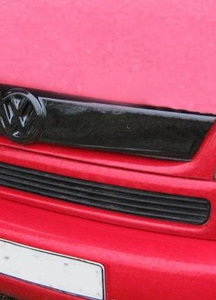 Зимняя заглушка накладка на решетку радиатора avtm volkswagen t4 98-03 кос фар глянцевая фольксваген т4