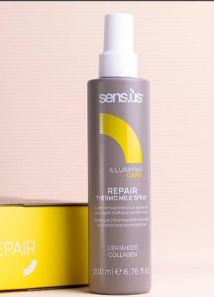 Восстанавливающее молочко-спрей для поврежденных волос sens.Äs illumyna repair thermo milk spray