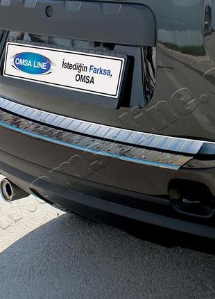 Накладки на задній бампер dacia duster 2010- матований захисні декоративні накладки на бампер авто