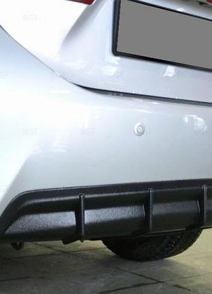 Диффузор накладки на задний бампер toyota corolla 2013- заднего бампера тойота