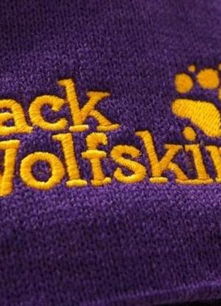 Зимова шапка на флісі jack wolfskin8 фото