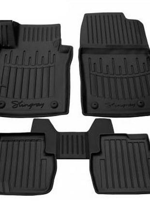 Автомобильные коврики в салон на mg 5 2 18- 5шт черные stingray мг 5