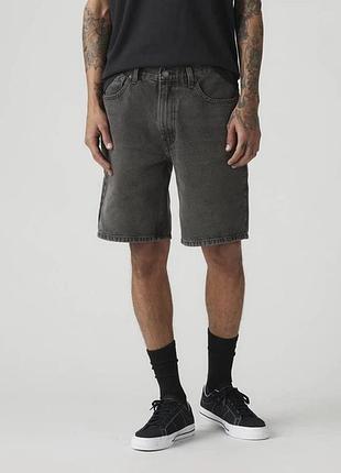 Оригинальные джинсовые шорты levi's 454 relaxed fit overnight bag свободный крой
