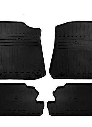Автомобільні килимки поліки в салон на jeep wrangler jl 3d fc2 18- 4шт чорні stingray джип вранглер