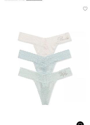 Трусики victoria’s secret стрінги мереживні
