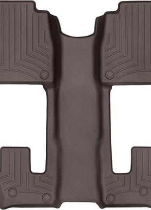 Автомобильные коврики в салон weathertech на mercedes gls 6м 20- 2-3 ряд какао мерседес глс