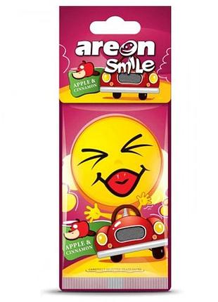 Освежитель воздуха areon сухой листок smile dry apple & cinnamon