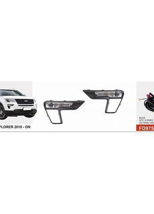 Противотуманные фары птф туманки dlaa на ford explorer 18- fd-975l форд эксплорер