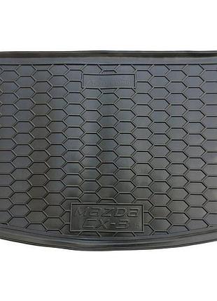 Автомобильный коврик в багажник avto-gumm mazda cx-3 18- черный мазда цх-3