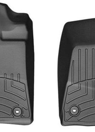 Автомобільні килимки поліки в салон weathertech на toyota land cruiser 200 13-21 передні чорні тойота ленд крузер 200