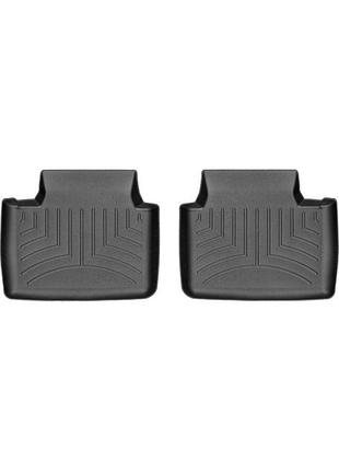 Автомобильные коврики в салон weathertech на porsche panamera 17- 2-й ряд черные порше панамера