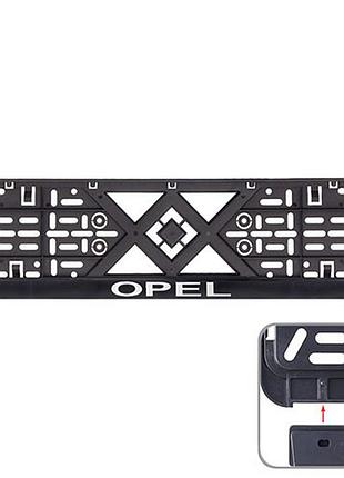 Рамка номера пластик sr с хром. рельефной надписью opel рн-vch-15650