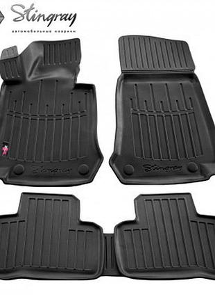 Автомобильные коврики в салон на mercedes eqc 400 4matic 19- 5шт черные stingray мерседес екуси