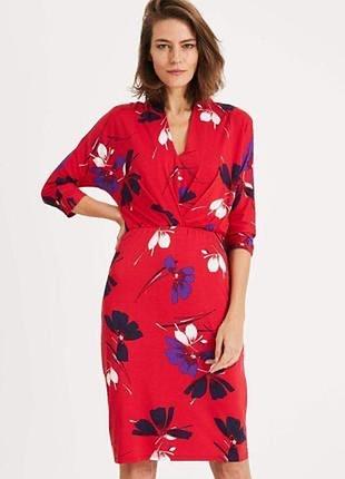 Сукня phase eight harper floral midi dress червоного кольору