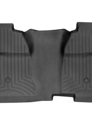 Автомобильные коврики в салон weathertech на chevrolet silverado crew 14-18 2-й ряд черные шевроле сильверадо