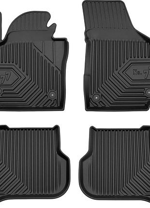 Автомобільні килимки поліки в салон frogum 3d для seat altea 1 04-15 сєат альтеа чорні