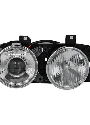 Передня альтернативна тюнінг оптика фара depo на bmw 5 e34 права 88-95 бмв 5