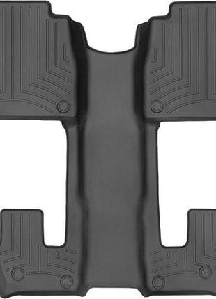 Автомобильные коврики в салон weathertech на mercedes gls 6м 20- 2-3 ряд черные мерседес глс