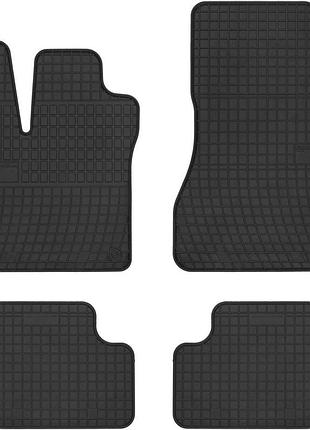 Автомобільні килимки поліки в салон frogum для smart forfour 2 14- смарт форфоур чорні
