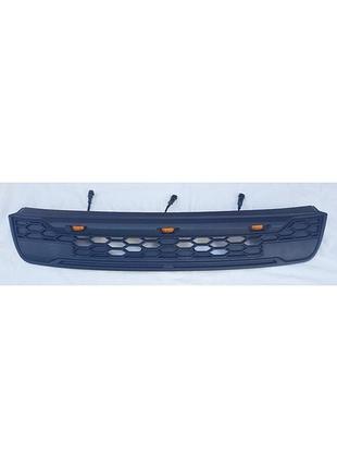 Решітка радіатора тюнінг ford kuga 13- led стиль raptor logo форд куга