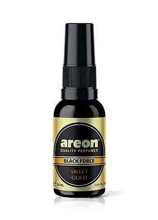 Освежитель воздуха areon perfume black force sweet gold 30 мл
